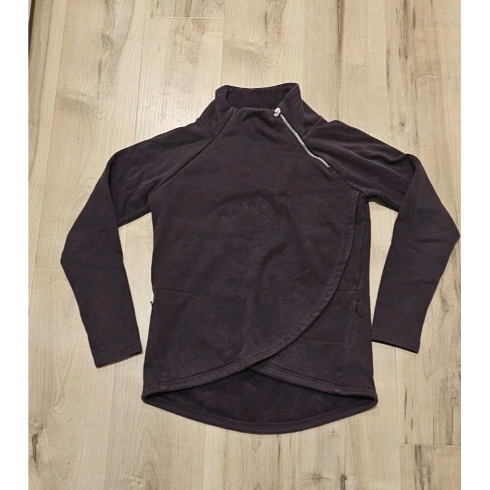 Athleta Cozy Karma Asym Pullover Purple Size Small